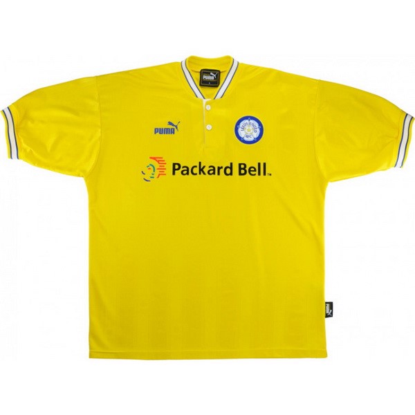 Authentic Camiseta Leeds United 2ª Retro 1997 1998 Amarillo